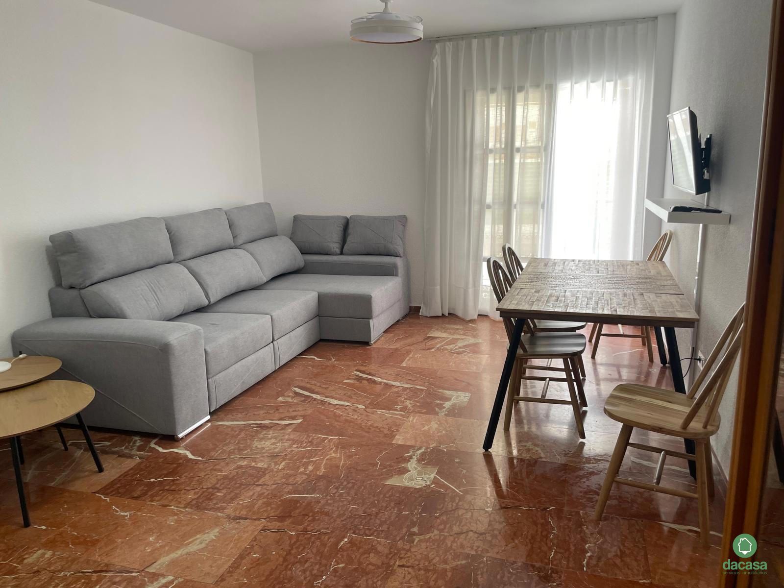 Living room of Flat to rent in  Huelva Capital  with Terrace, Furnished and Balcony