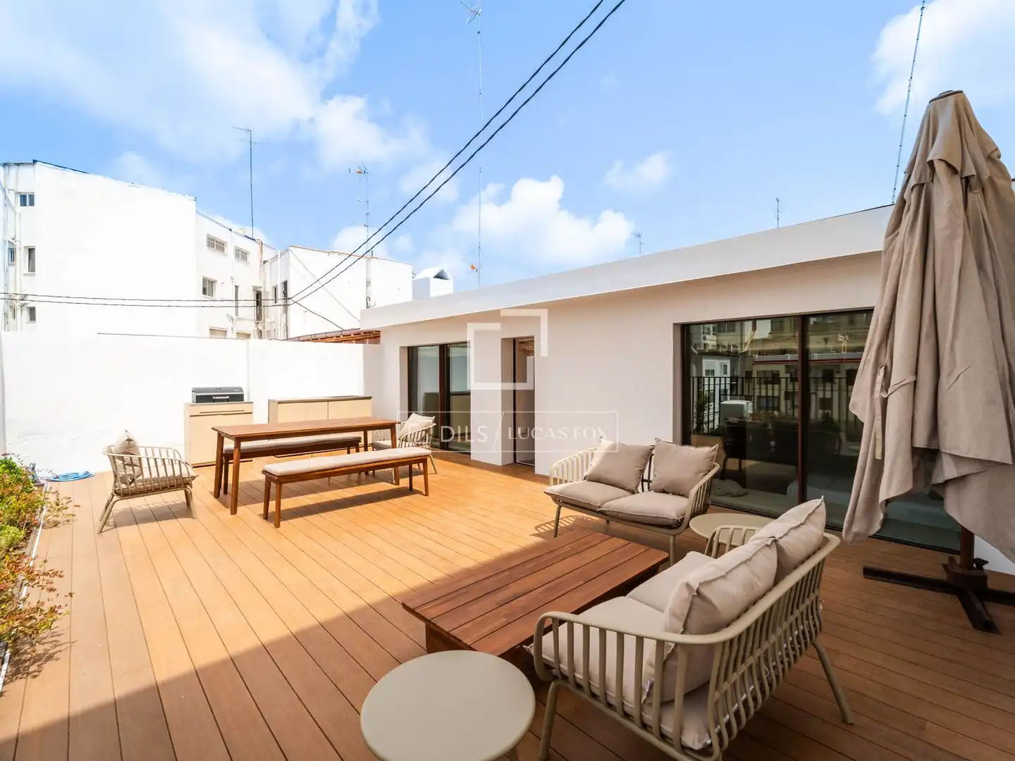 Terraza de Ático de alquiler en Valencia con Aire acondicionado, Calefacción y Terraza