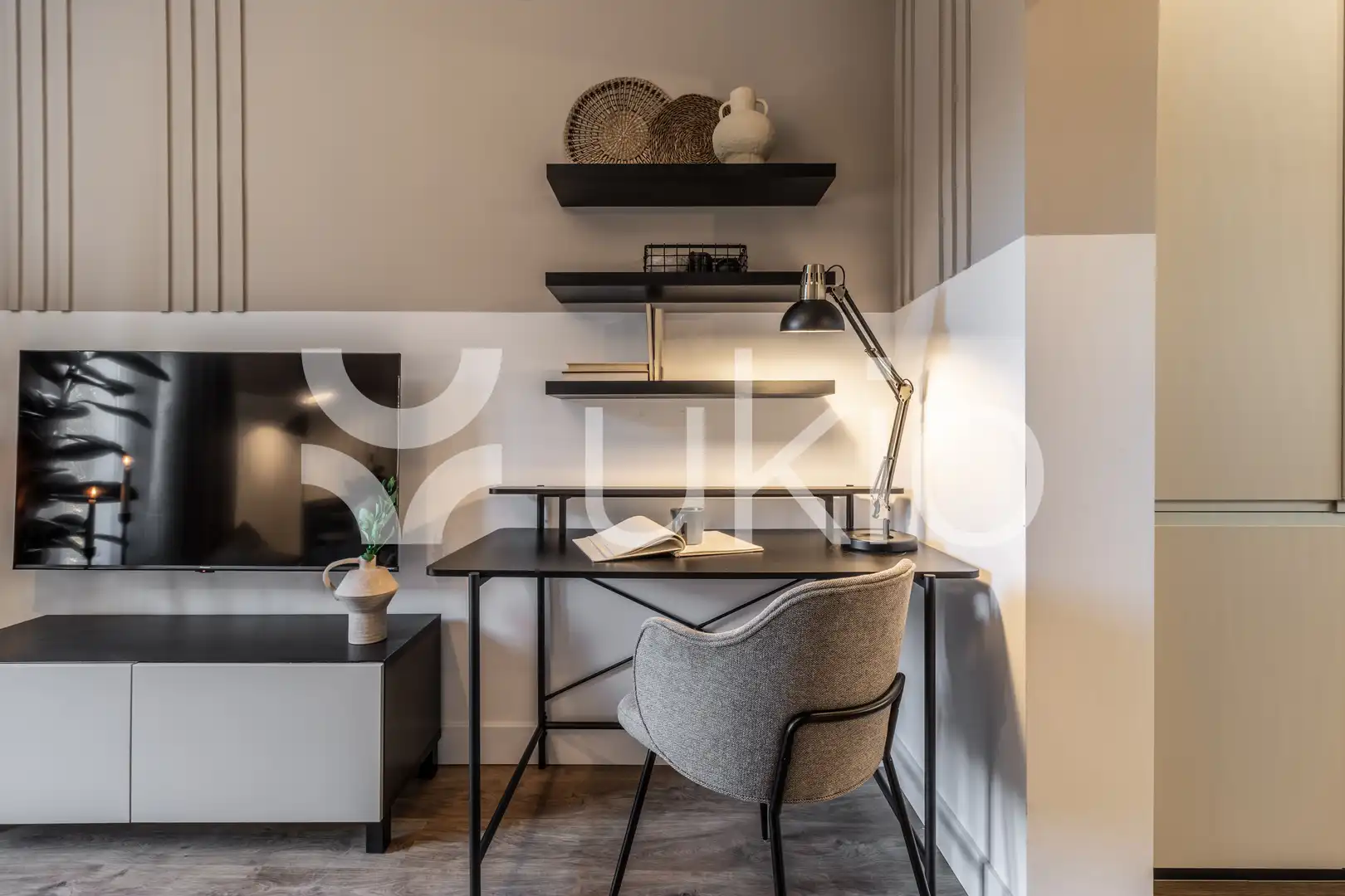 Habitación de Apartamento de alquiler en Madrid con Aire acondicionado, Calefacción y Amueblado