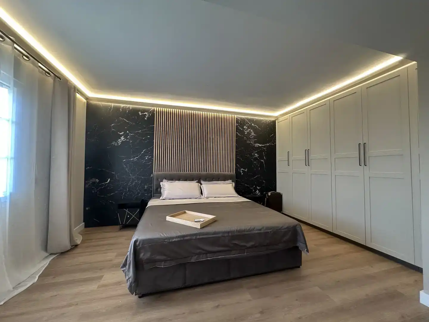 Bedroom of Houses for rent in Teià  with Air Conditioner, Private garden and Parquet flooring