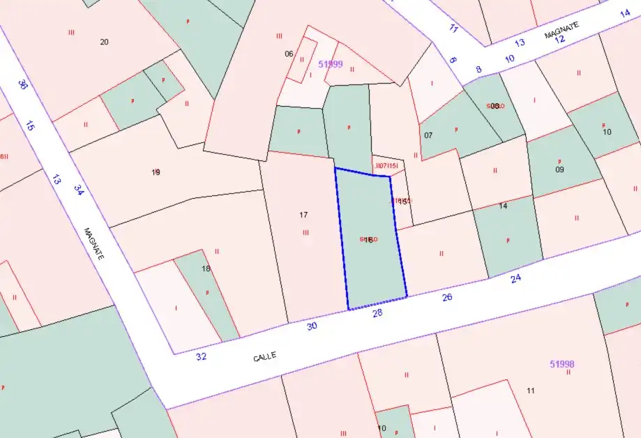 Terreny residencial en venda a Calle Magnate 28