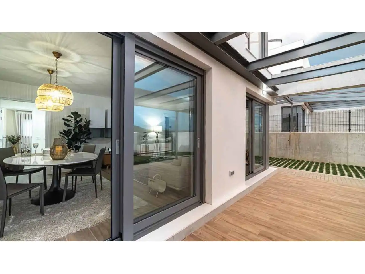 Terraza de Casa adosada en venta en Santa Cruz de Bezana con Calefacción, Jardín privado y Terraza