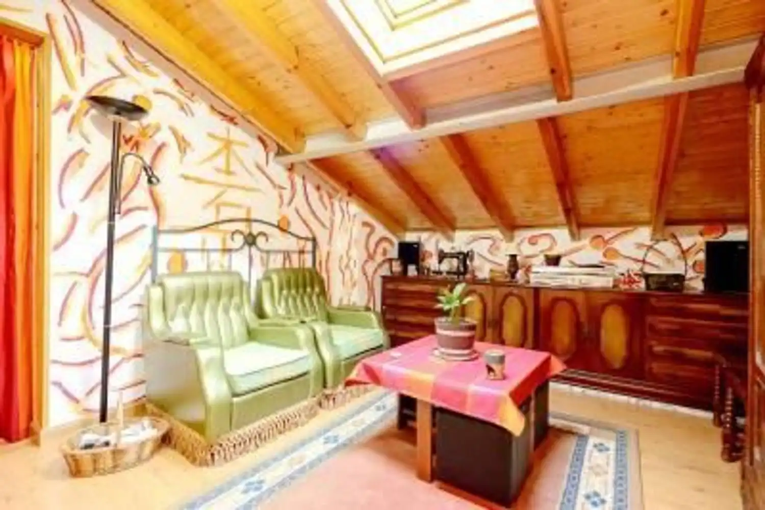 Living room of Houses for sale in Bimenes  with Heating, Private garden and Parquet flooring