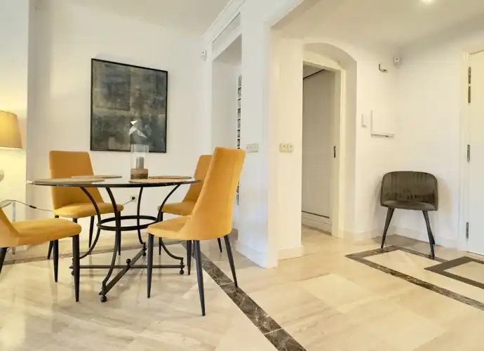 Dining room of Apartments for sale in Marbella  with Air Conditioner, Storage room and Furnished