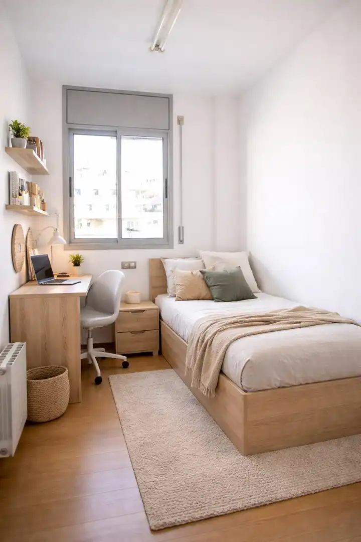 Bedroom of Flat for sale in Badalona  with Air Conditioner, Heating and Parquet flooring