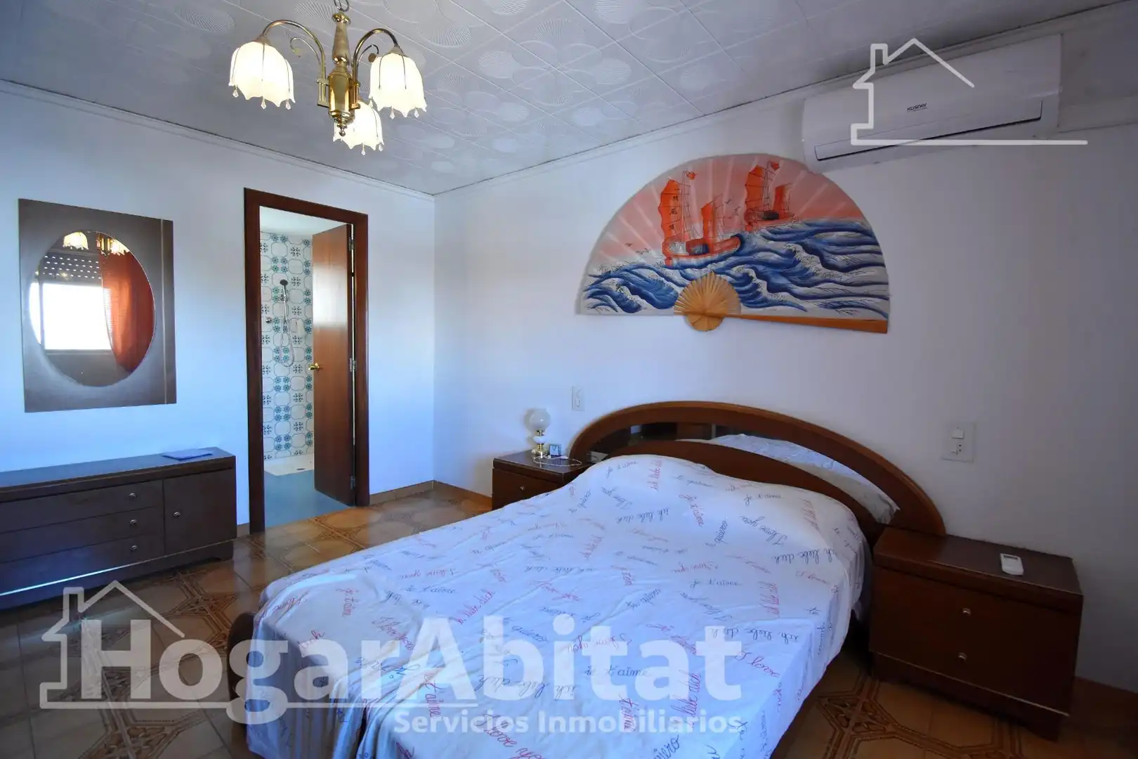 Bedroom of Flat for sale in Piles  with Air Conditioner, Heating and Storage room
