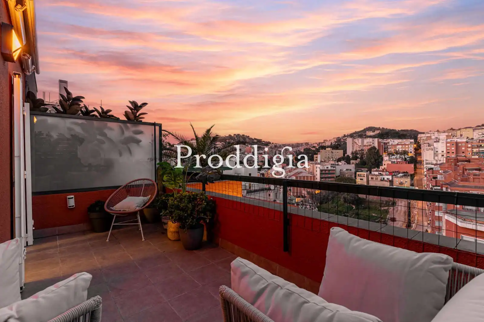 Terrasse von Dachboden zum Verkauf in  Barcelona Capital mit Klimaanlage, Heizung und Terrasse