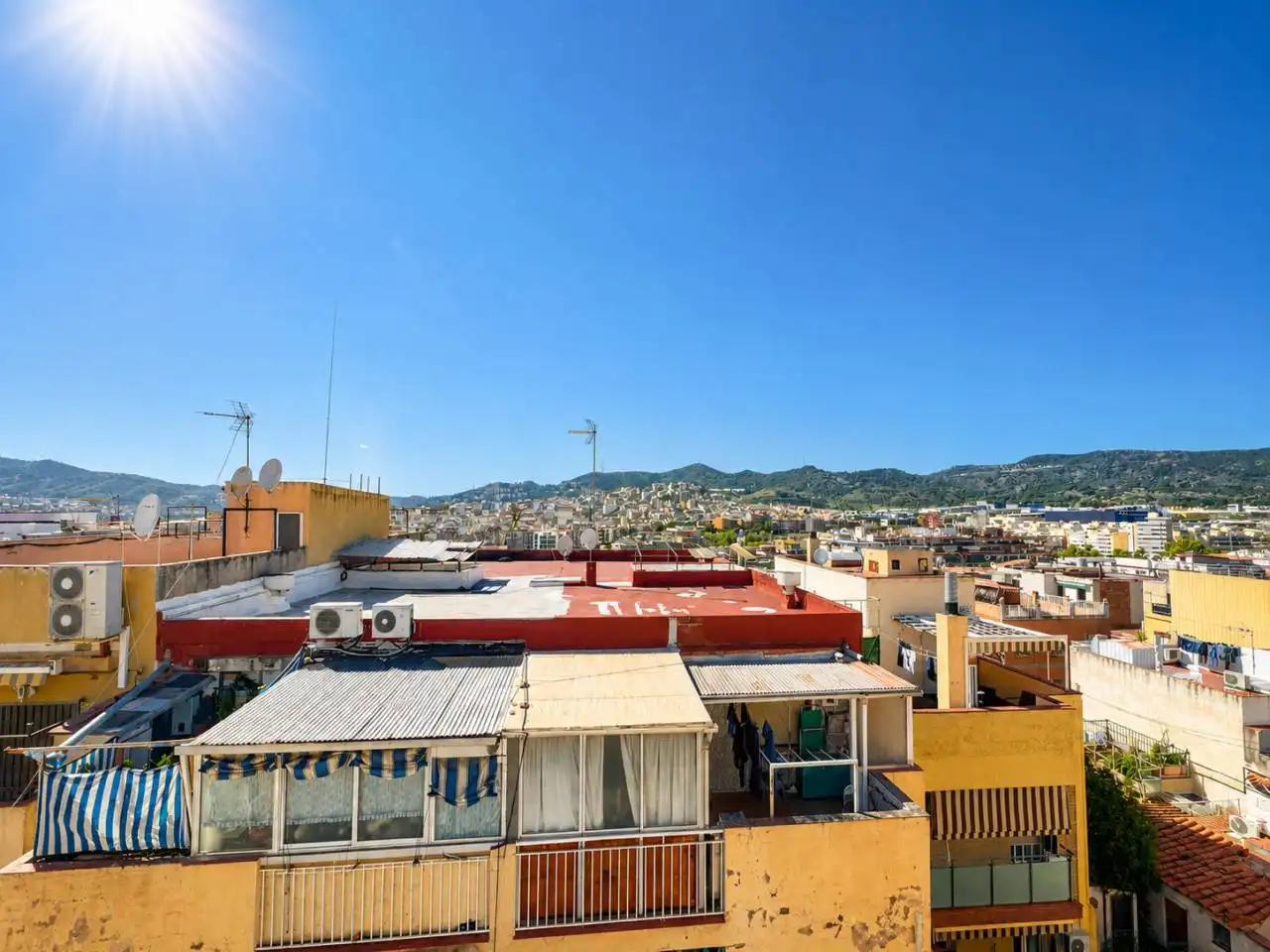 Exterior view of Flat for sale in Badalona  with Air Conditioner, Heating and Parquet flooring