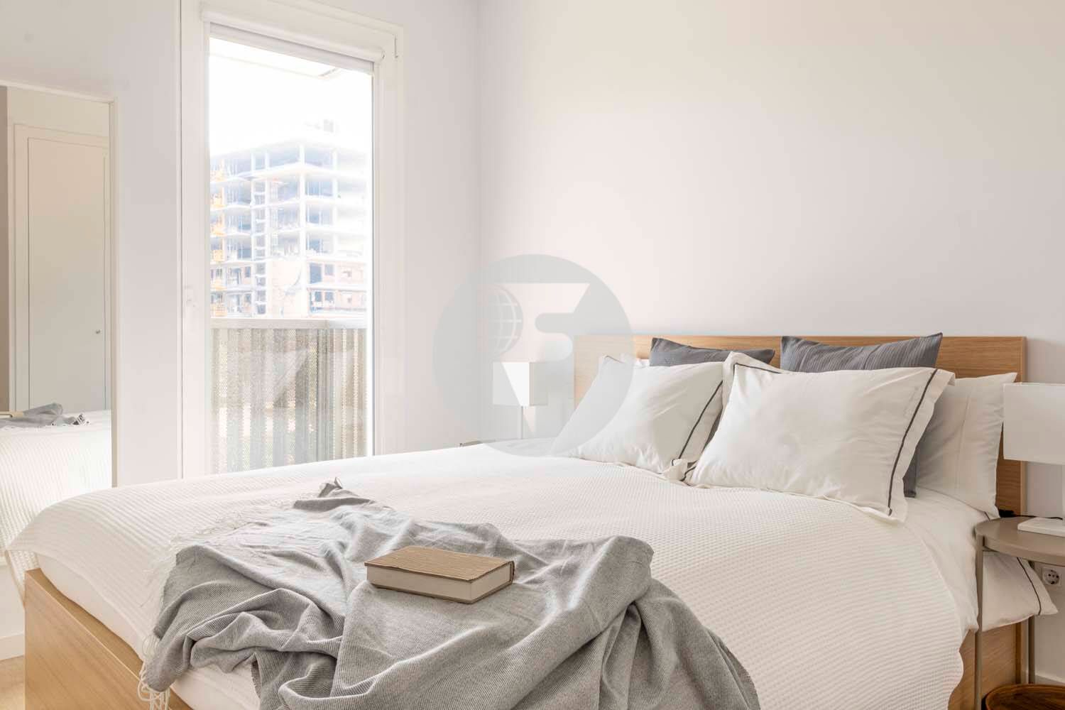 Bedroom of Flat for rent in L'Hospitalet de Llobregat  with Air Conditioner, Heating and Terrace