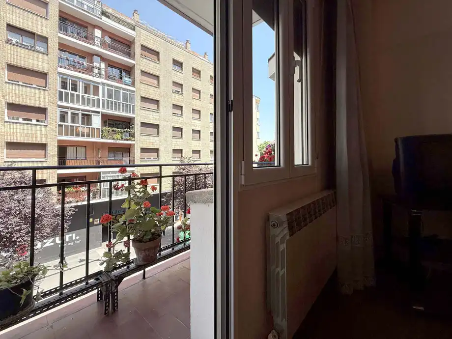 Balcony of Flat for sale in Vitoria - Gasteiz  with Heating, Storage room and Furnished