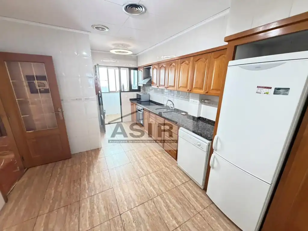 Cocina de Piso de alquiler en Alzira con Terraza