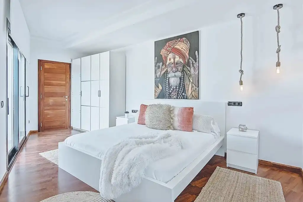 Schlafzimmer von Haus oder Chalet zum Verkauf in Sant Josep de sa Talaia mit Privatgarten, Terrasse und Schwimmbad