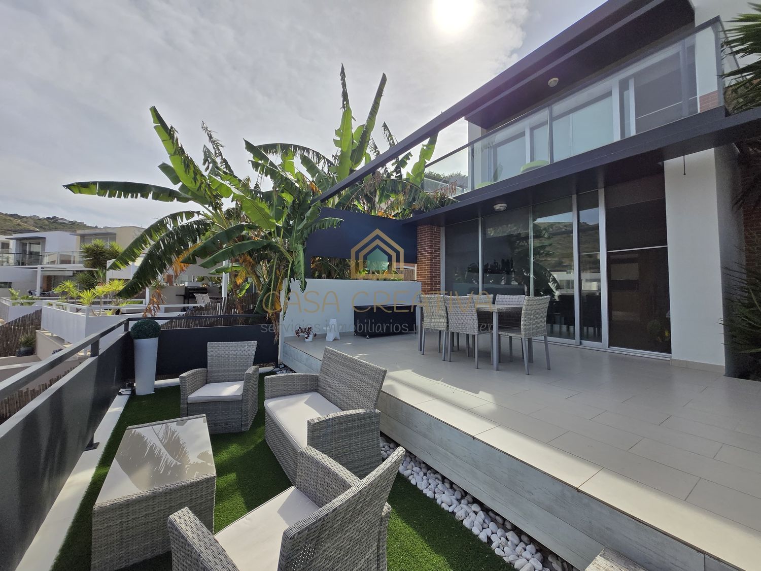 Terrace of House or chalet to rent in Chiva  with Air Conditioner, Private garden and Terrace