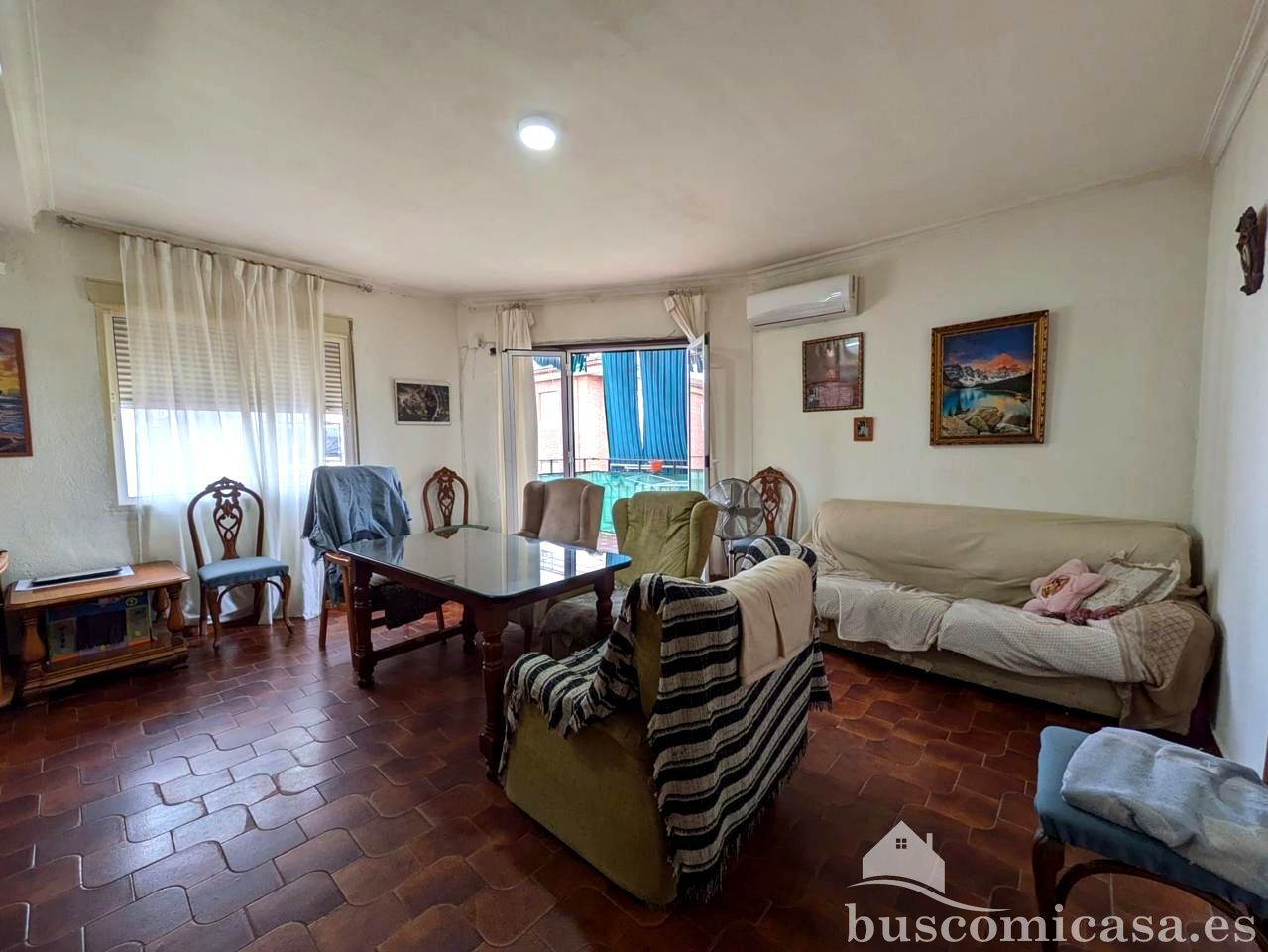 Sala de estar de Piso en venta en Linares con Terraza, Trastero y Amueblado