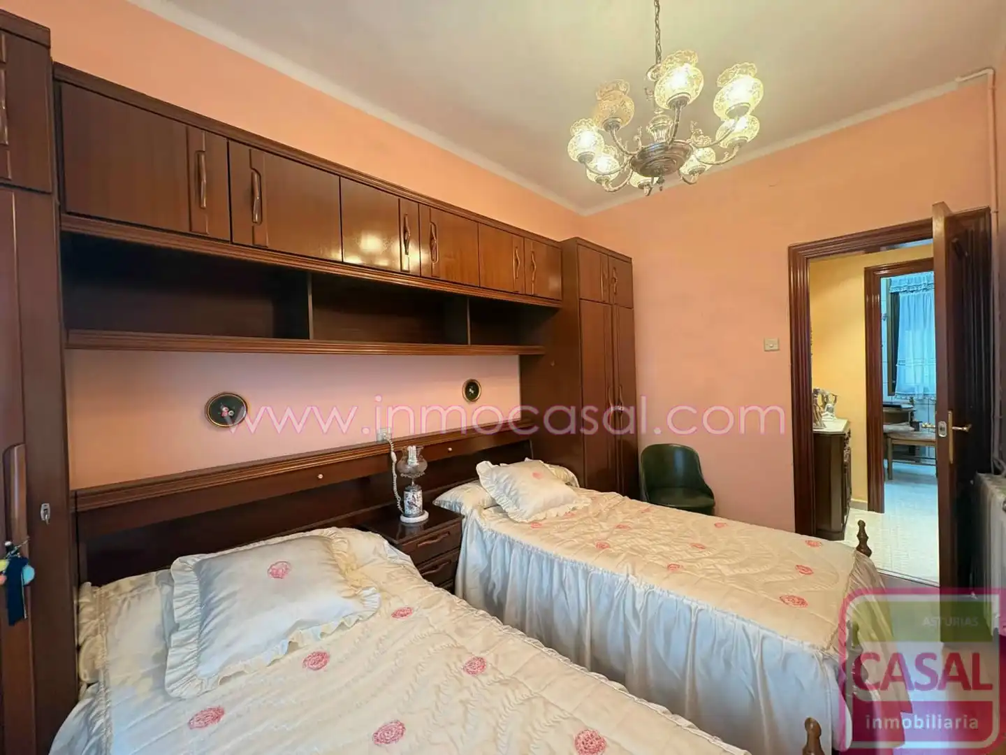 Bedroom of Flat for rent in Aller  with Heating, Storage room and Furnished