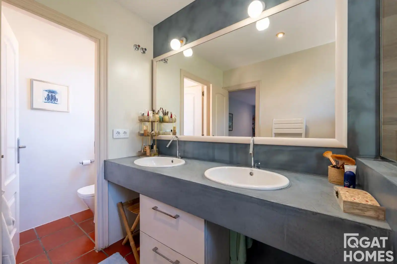 Bathroom of Houses for sale in Sant Cugat del Vallès  with Heating, Terrace and Storage room