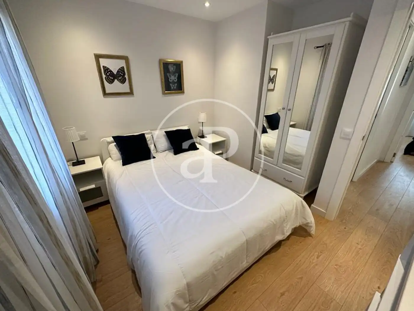 Schlafzimmer von Wohnung zur Miete in  Palma de Mallorca mit Klimaanlage, Heizung und Möbliert