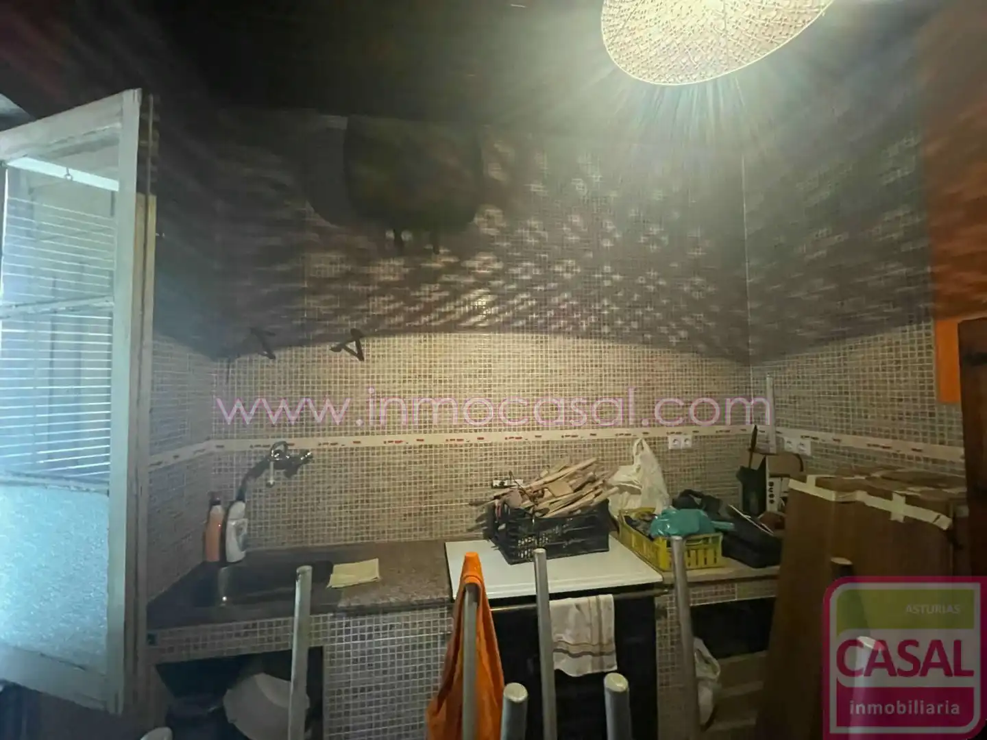 Cocina de Casa o chalet en venta en Mieres (Asturias) con Amueblado