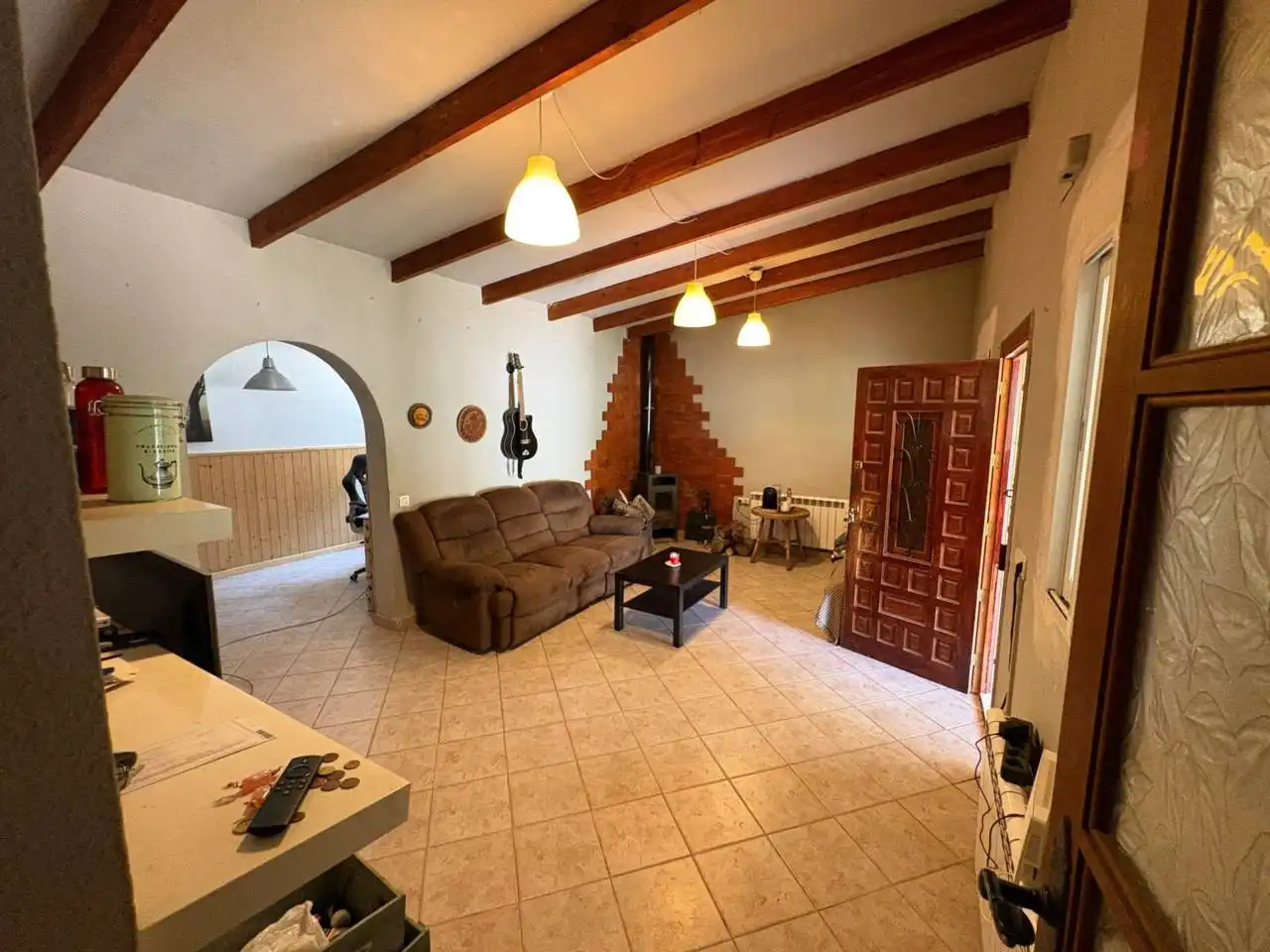 Sala de estar de Casa o chalet en venta en Tibi con Calefacción, Jardín privado y Amueblado