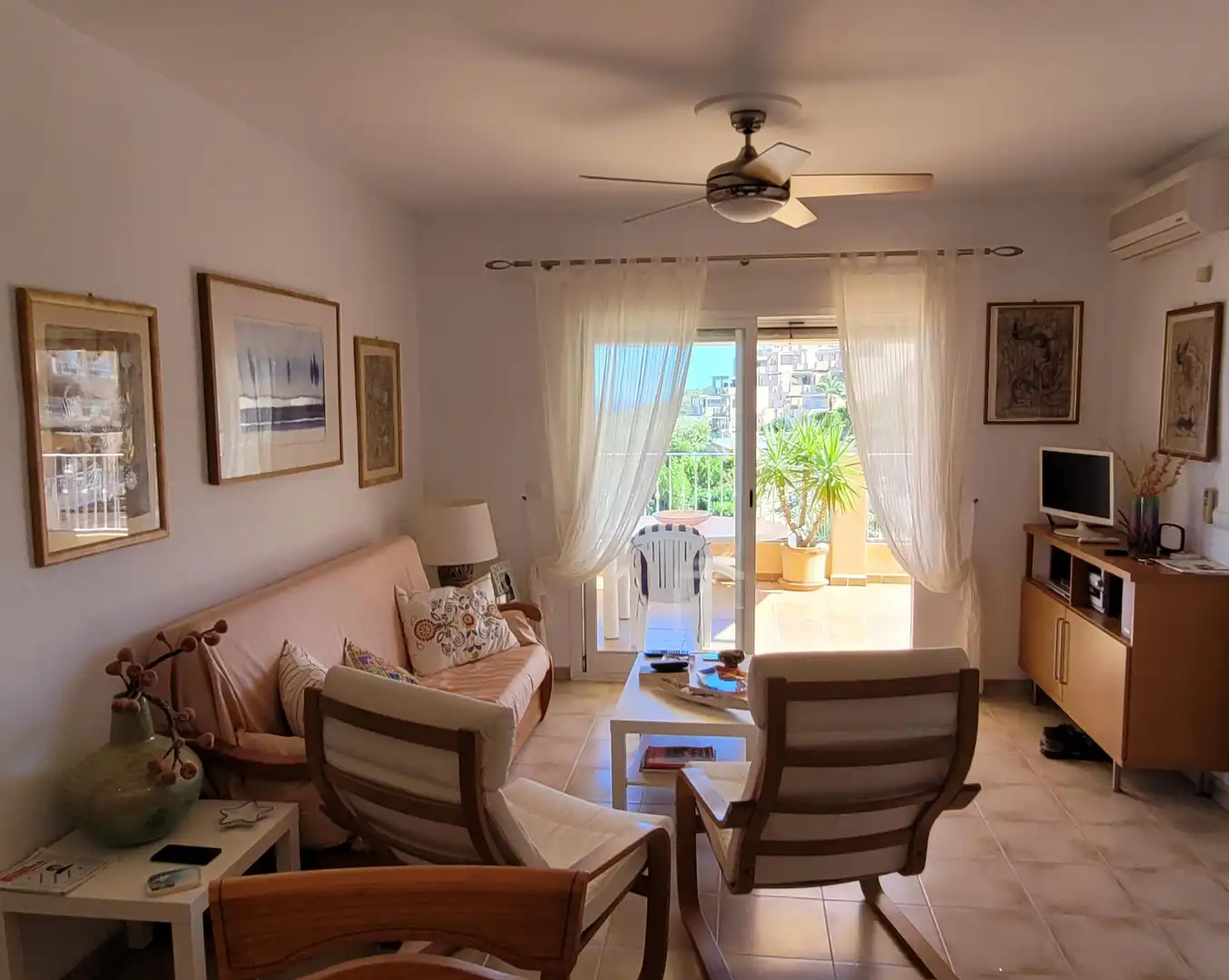 Living room of Apartments for sale in Mojácar  with Air Conditioner, Heating and Terrace