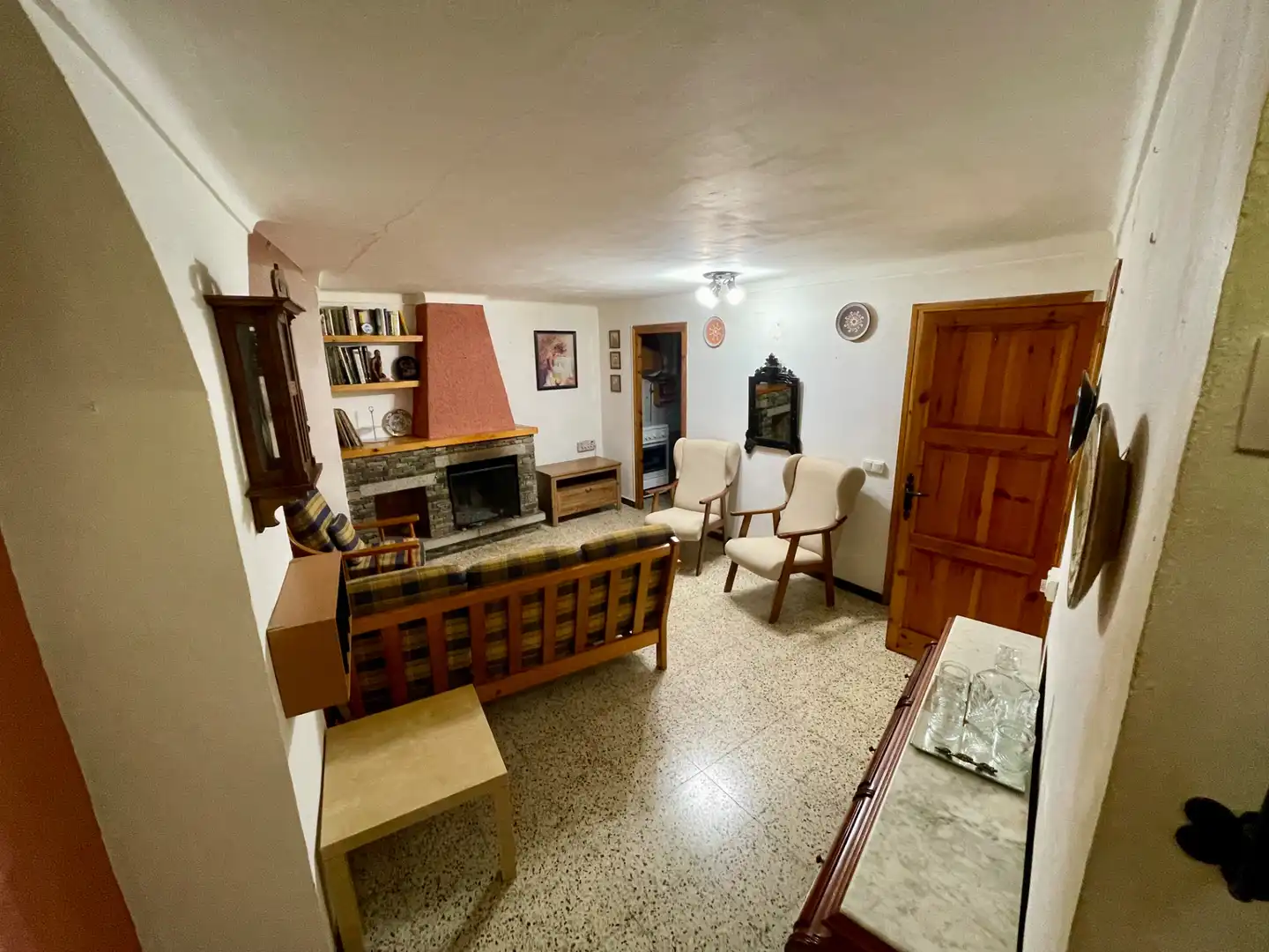 Sala de estar de Finca rústica en venta en Setcases con Calefacción, Amueblado y Horno