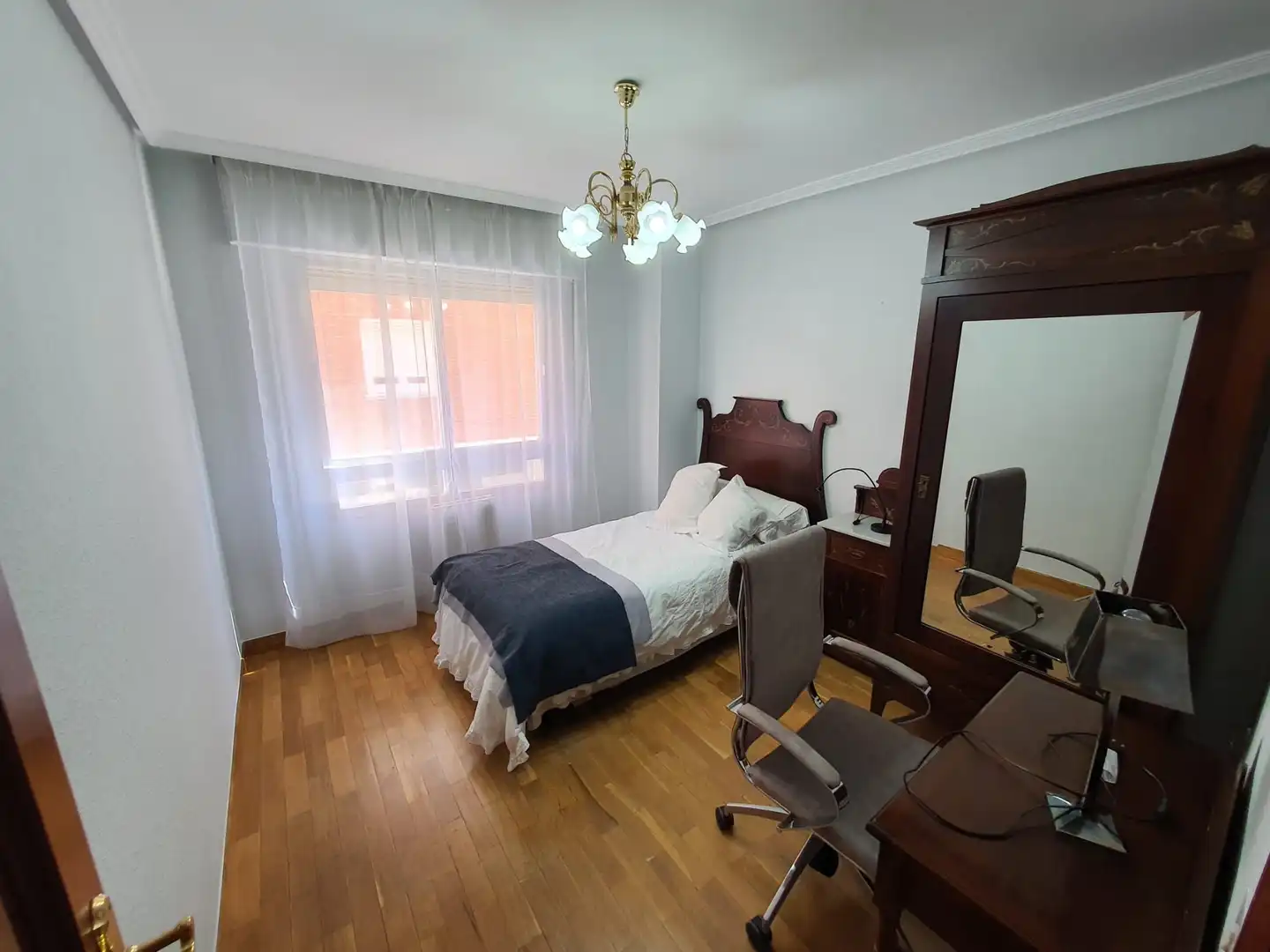 Schlafzimmer von Wohnung zum Verkauf in Palencia mit Heizung, Parkett und Abstellraum
