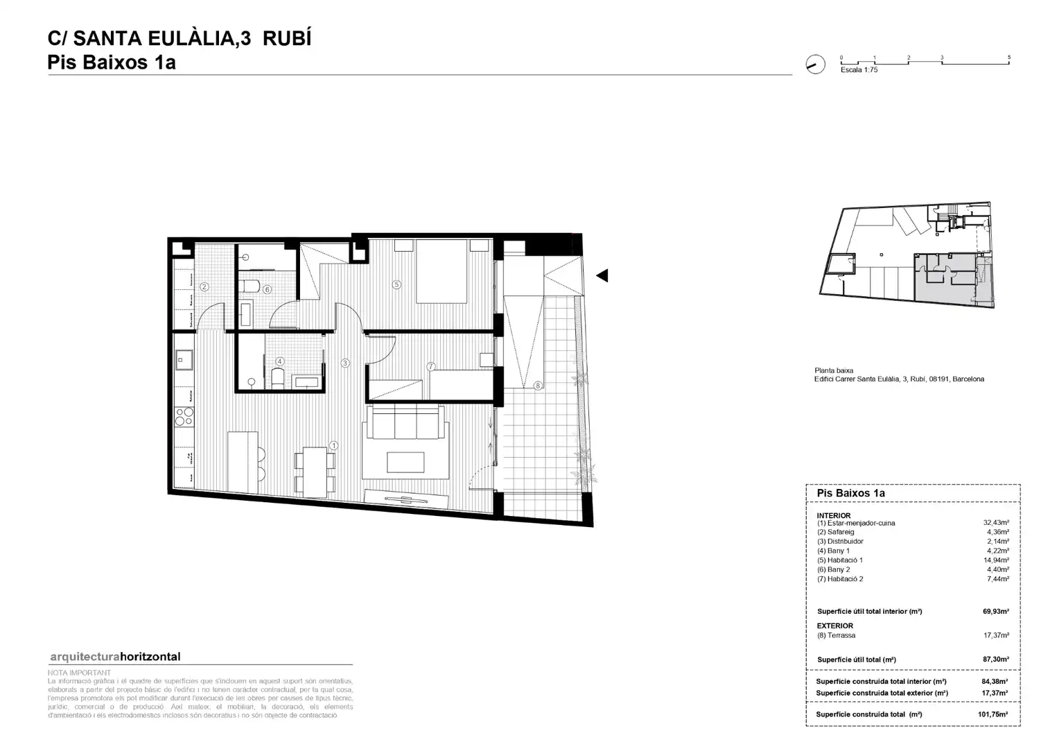 Planta baixa en venda en Rubí amb Aire condicionat, Calefacció i Parquet