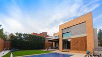 Exterior view of House or chalet for sale in Sant Cugat del Vallès  with Air Conditioner, Parquet flooring and Terrace