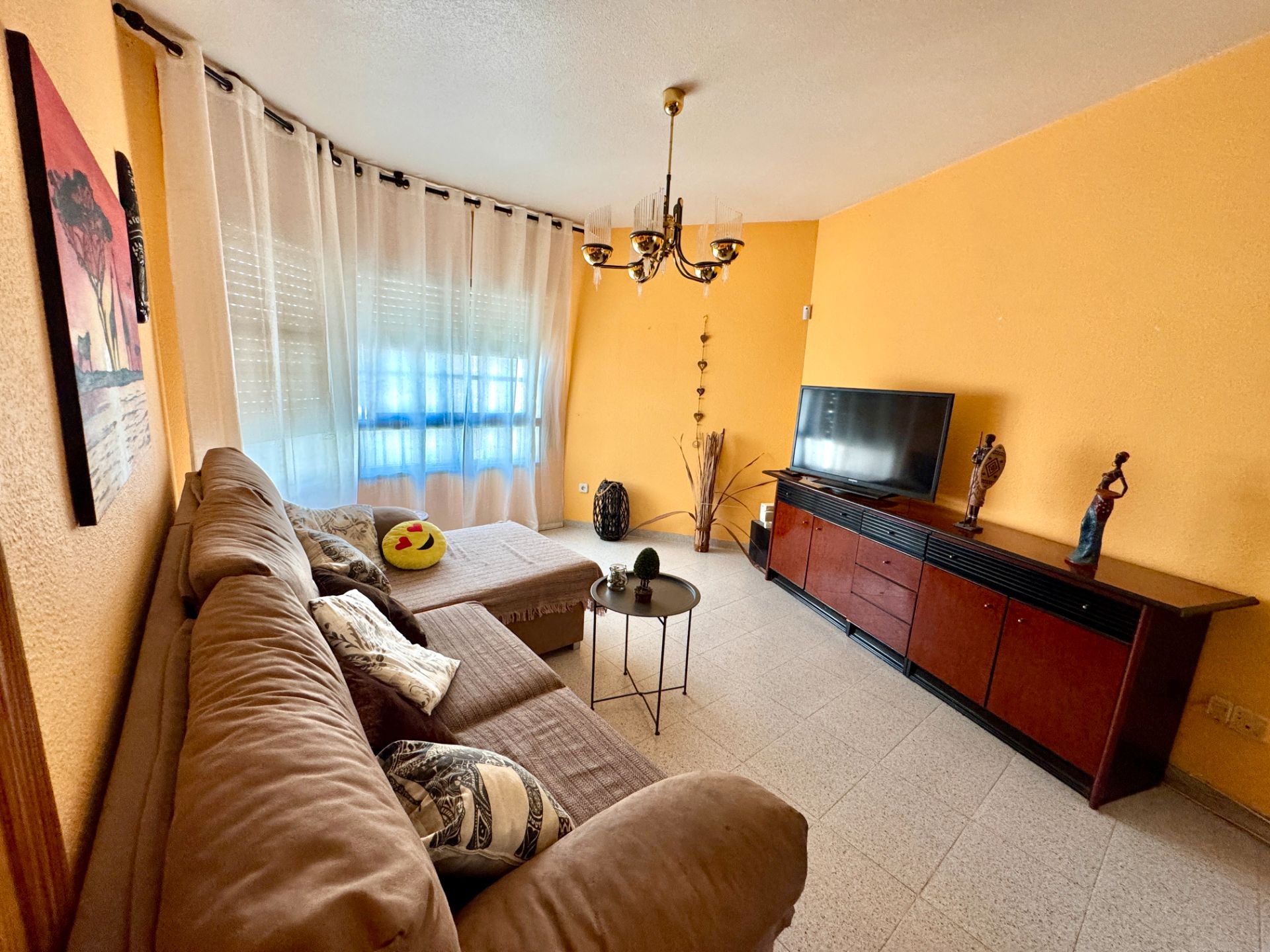 Living room of Single-family semi-detached for sale in El Ejido  with Air Conditioner, Terrace and Furnished