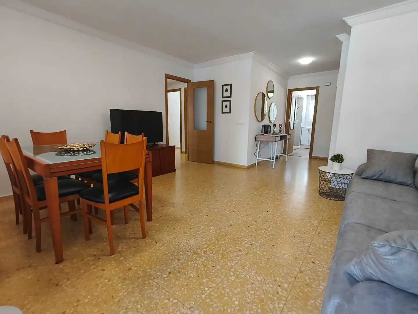 Wohnzimmer von Wohnungen zur Miete in Gandia mit Terrasse, Möbliert und Gemeinschaftspool