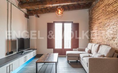 Sala d'estar de Àtic en venda en  Barcelona Capital amb Aire condicionat, Calefacció i Terrassa