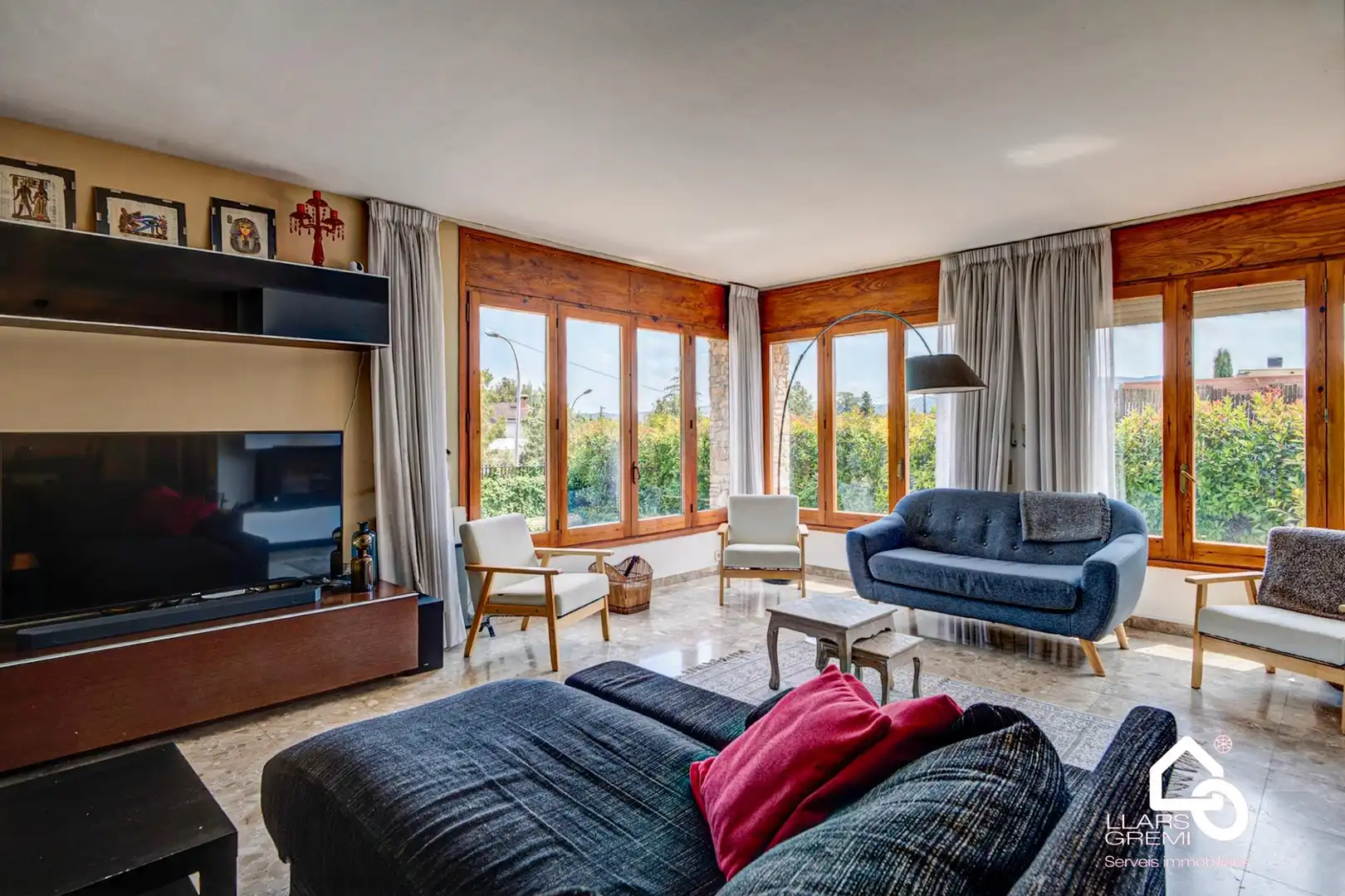 Sala de estar de Casa o chalet en venta en Igualada con Calefacción, Jardín privado y Terraza