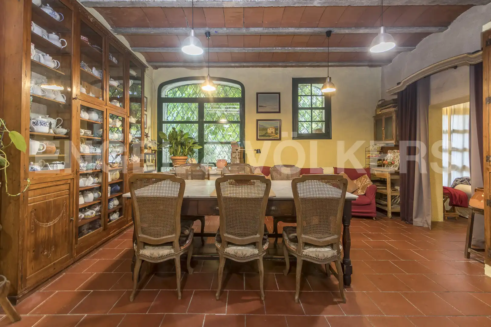 Cocina de Finca rústica en venta en Sant Cebrià de Vallalta con Calefacción, Jardín privado y Terraza