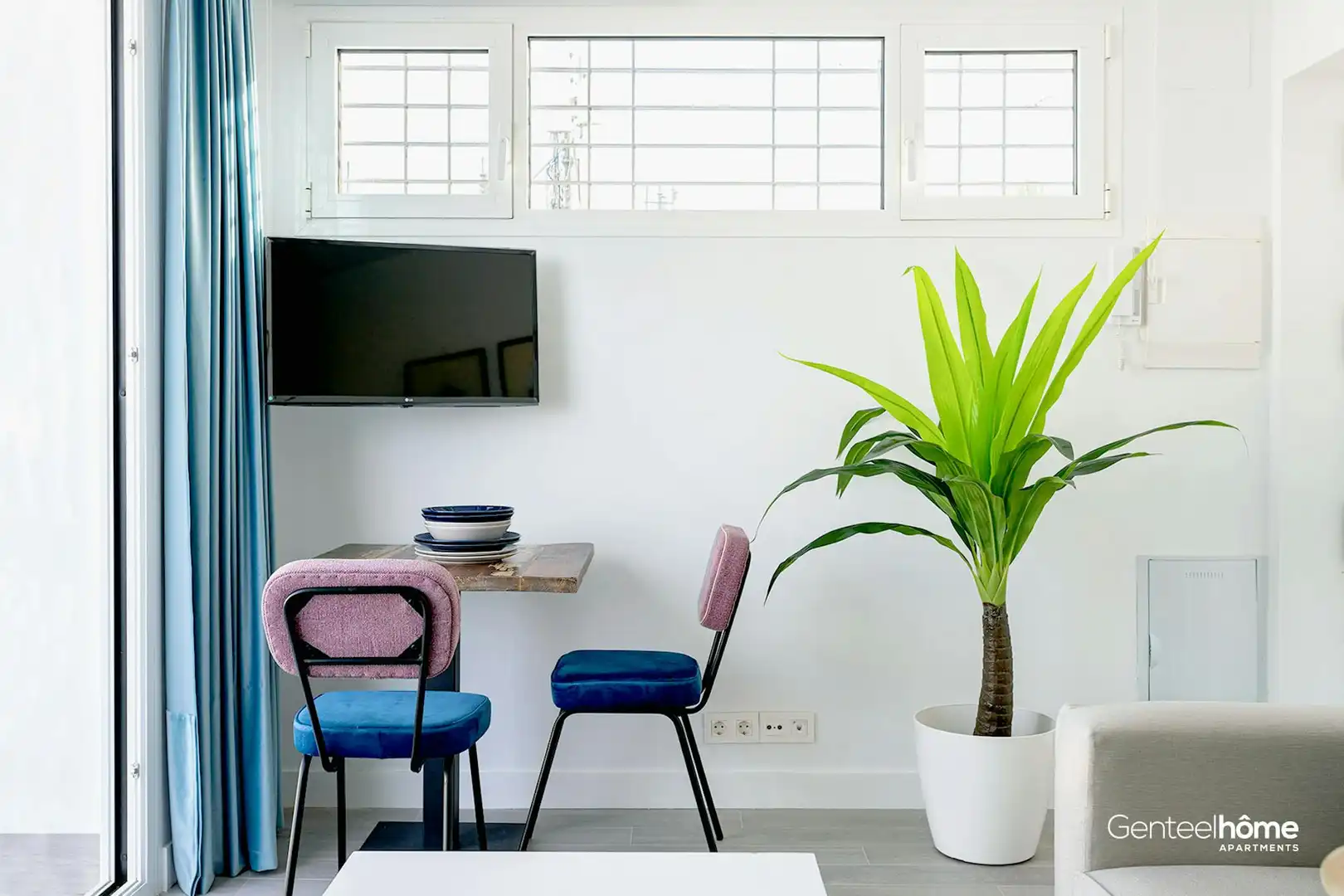 Wohnzimmer von Wohnung zur Miete in Sevilla mit Klimaanlage, Heizung und Waschmaschine