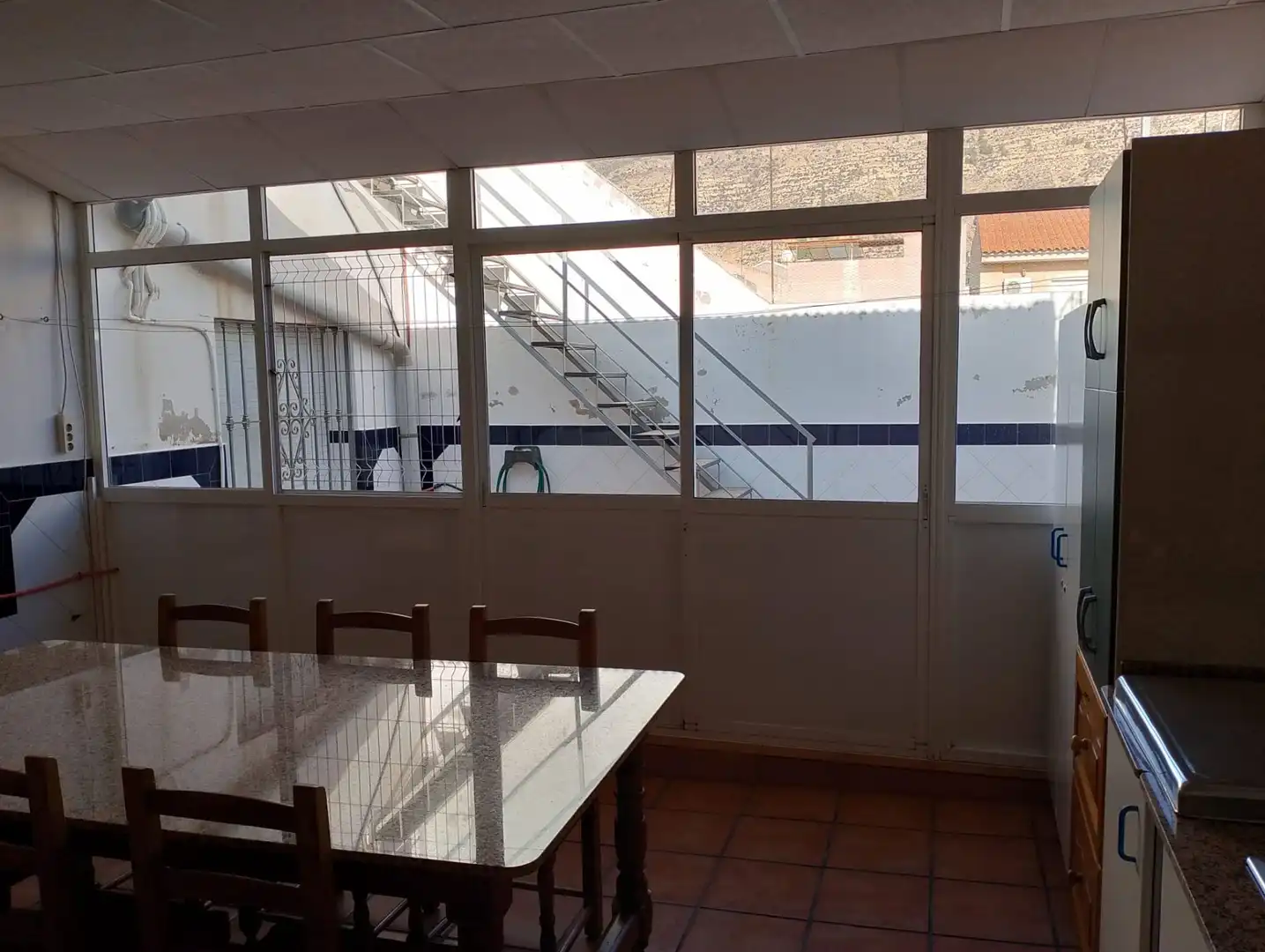 Terrasse von Einfamilien-Reihenhaus zum Verkauf in Alhama de Murcia mit Klimaanlage, Terrasse und Abstellraum