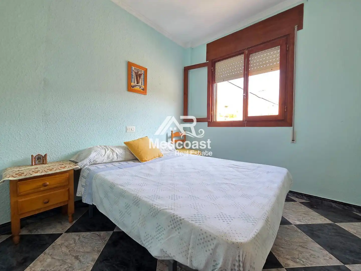 Bedroom of Flat for sale in Garrucha  with Air Conditioner, Terrace and Furnished