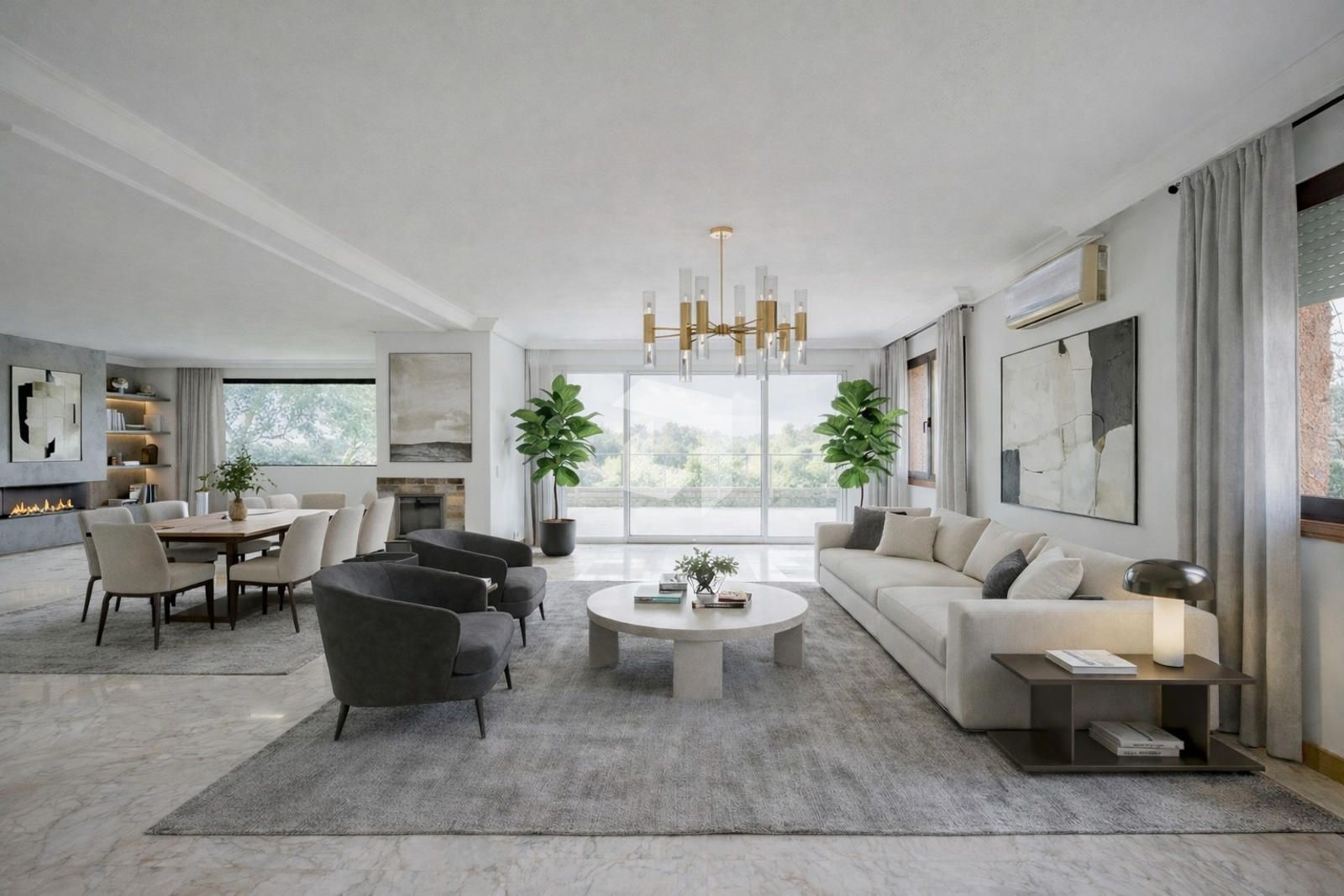 Sala d'estar de Casa adosada en venda en Ciudalcampo amb Aire condicionat, Calefacció i Terrassa