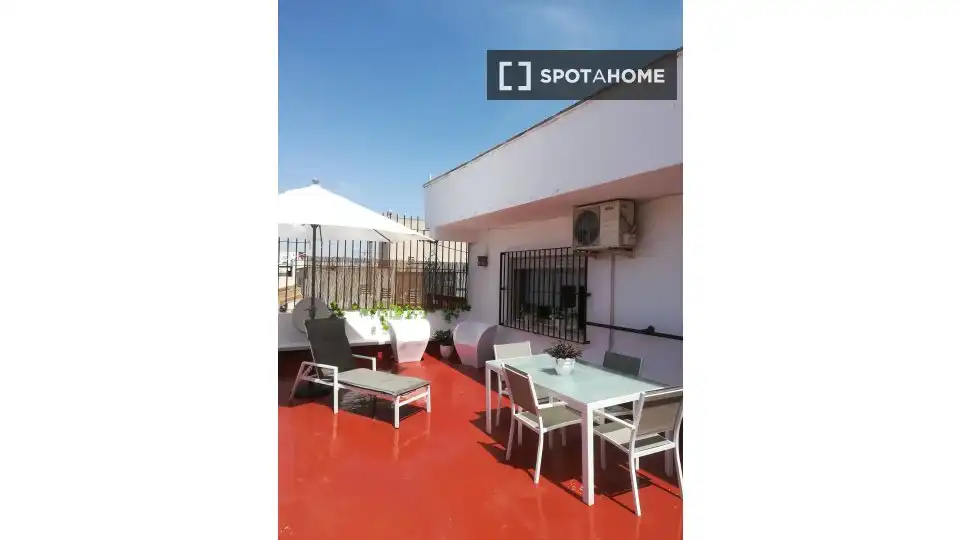 Terrace of Apartments for share in Cartagena  with Air Conditioner, Terrace and Furnished