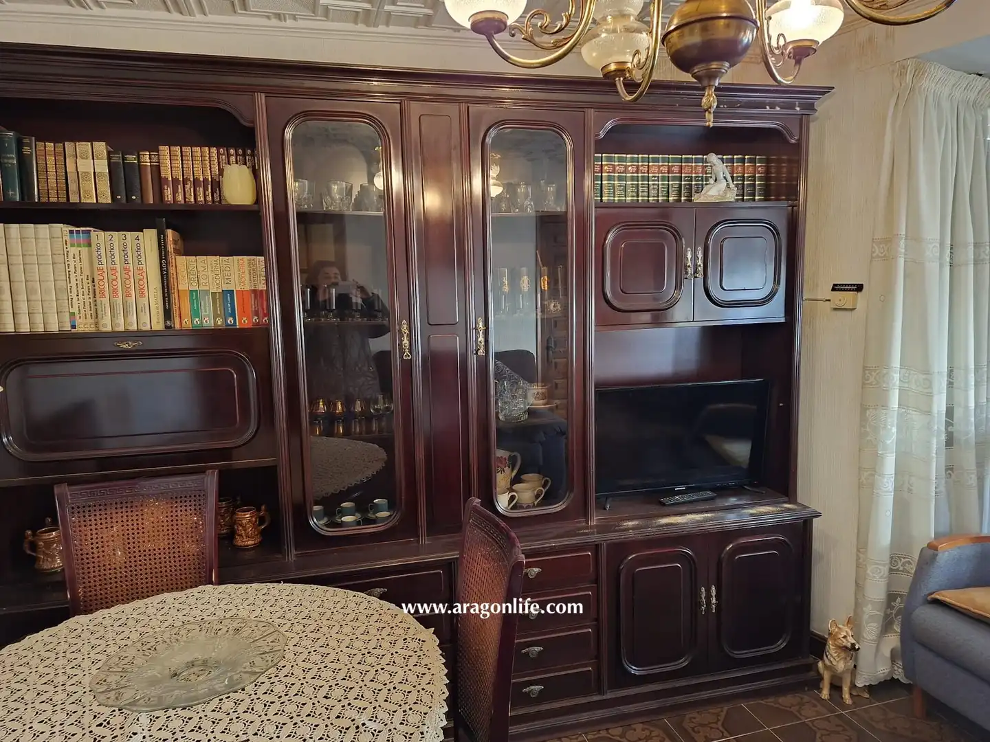 Living room of Houses for sale in Maella  with Heating, Furnished and Oven