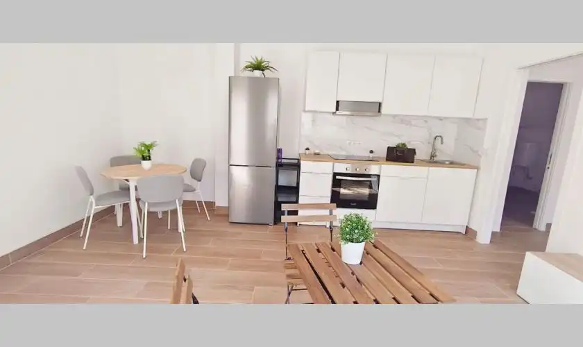 Küche von Wohnung zum Verkauf in Mojácar mit Klimaanlage, Heizung und Terrasse