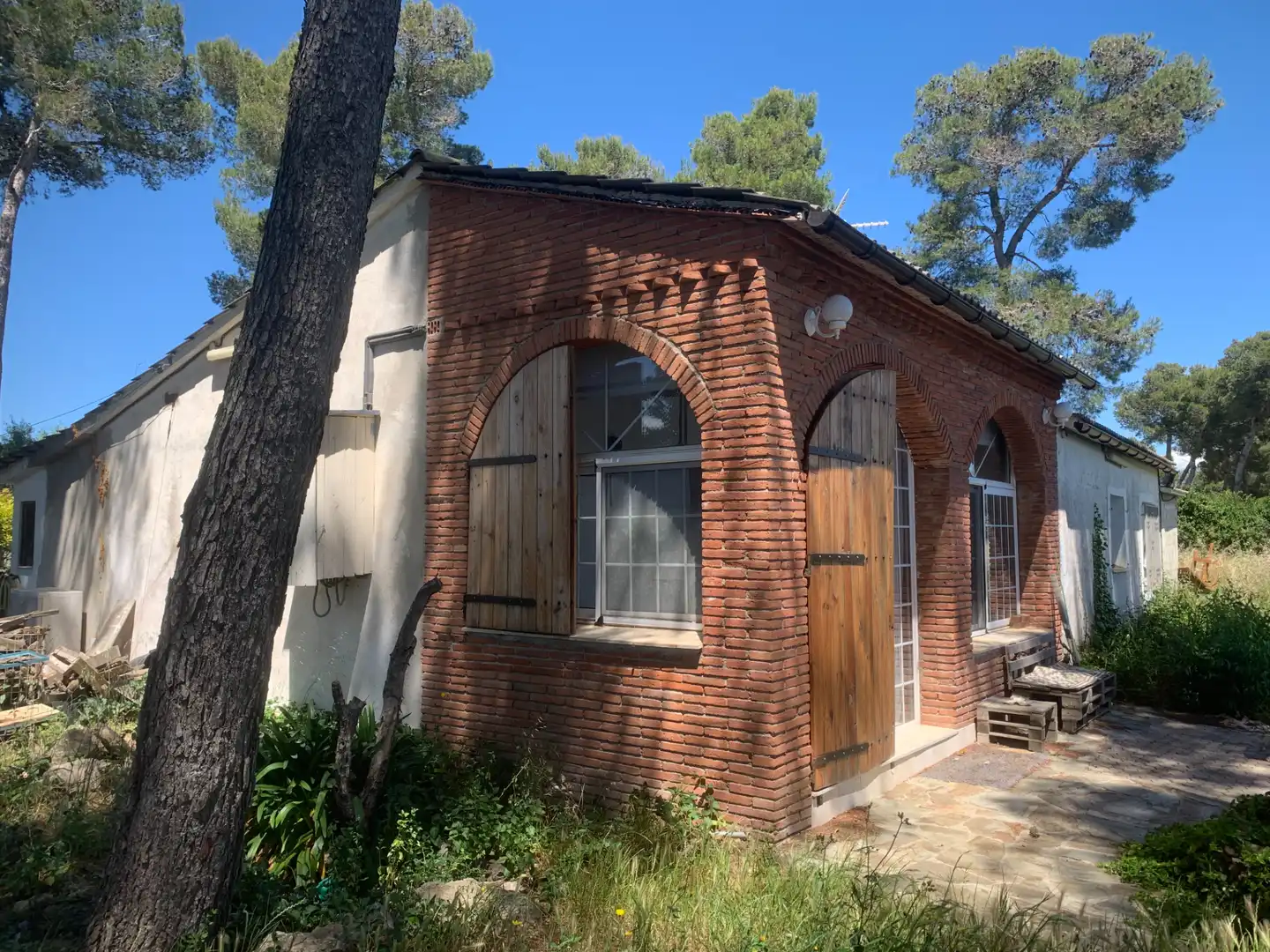 Vista exterior de Finca rústica en venta en Vallirana con Aire acondicionado, Calefacción y Jardín privado