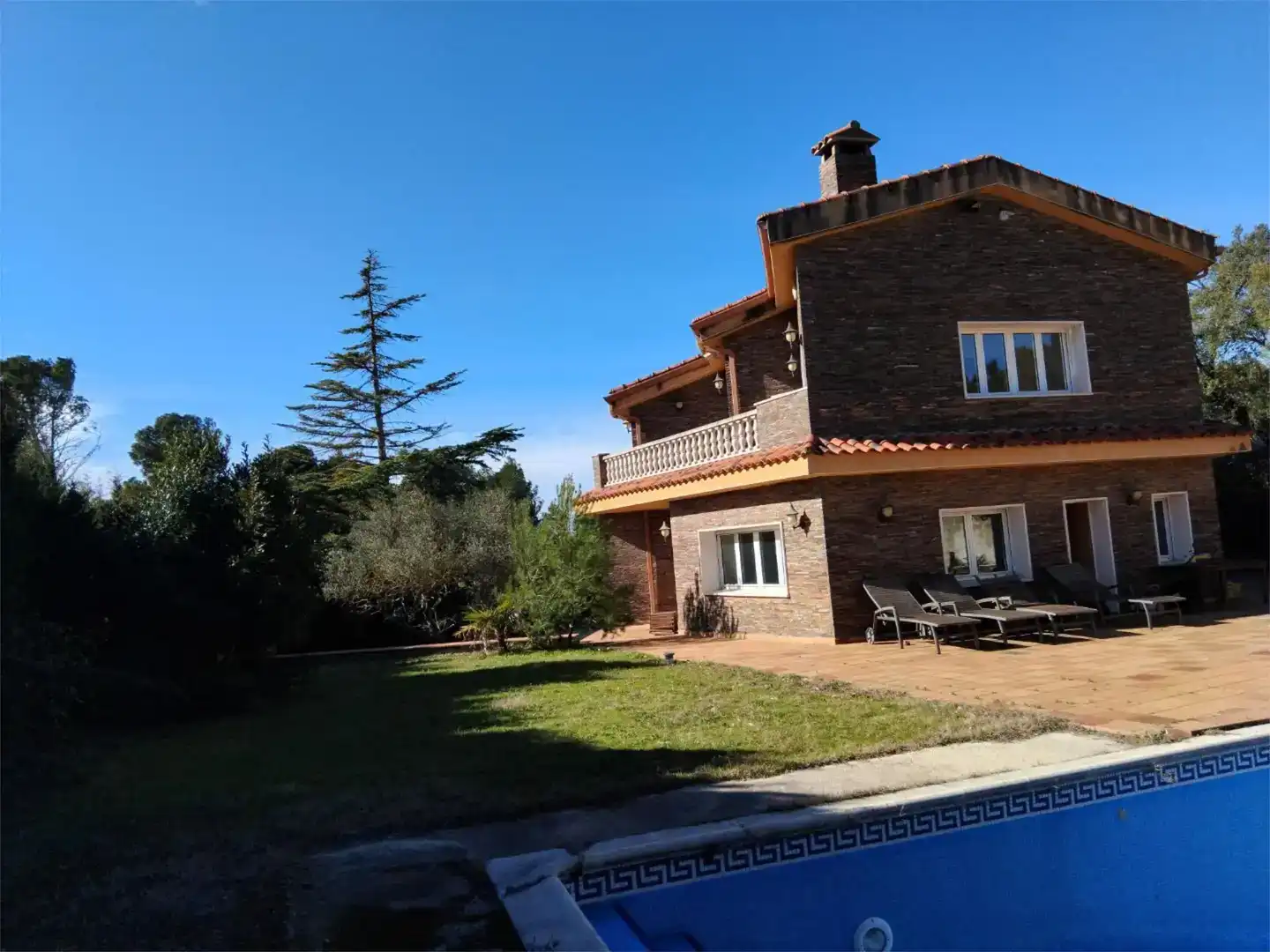 Jardí de Casa o xalet en venda en Òdena amb Aire condicionat, Piscina i Balcó