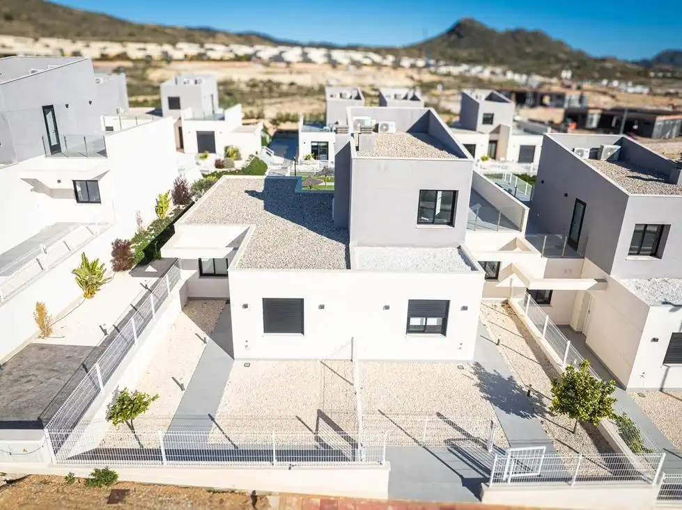 Vista exterior de Casa adosada en venta en Murcia con Aire acondicionado, Calefacción y Jardín privado