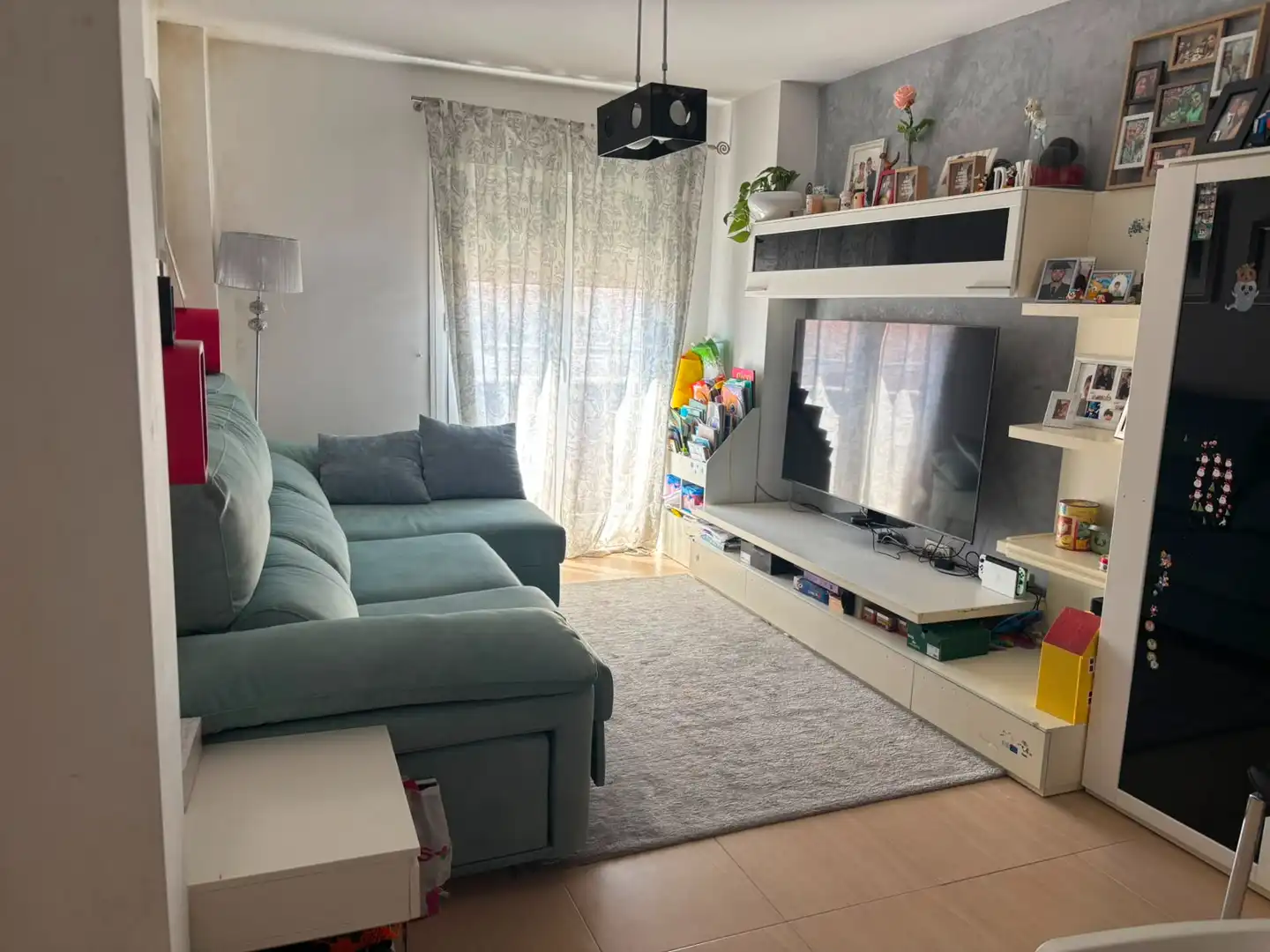 Sala de estar de Piso en venta en Roquetas de Mar con Aire acondicionado