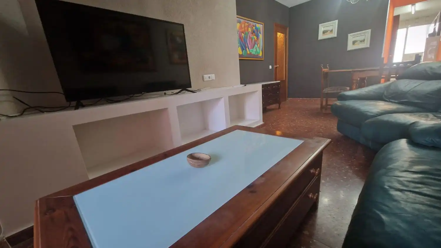 Living room of Flat for rent in Jaén  with Air Conditioner, Heating and Terrace