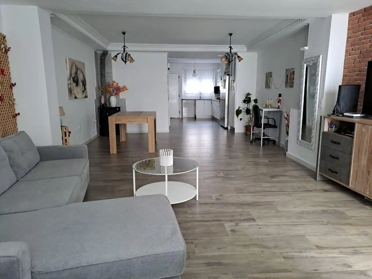 Sala d'estar de Casa o xalet en venda en Moncada amb Aire condicionat, Terrassa i Traster