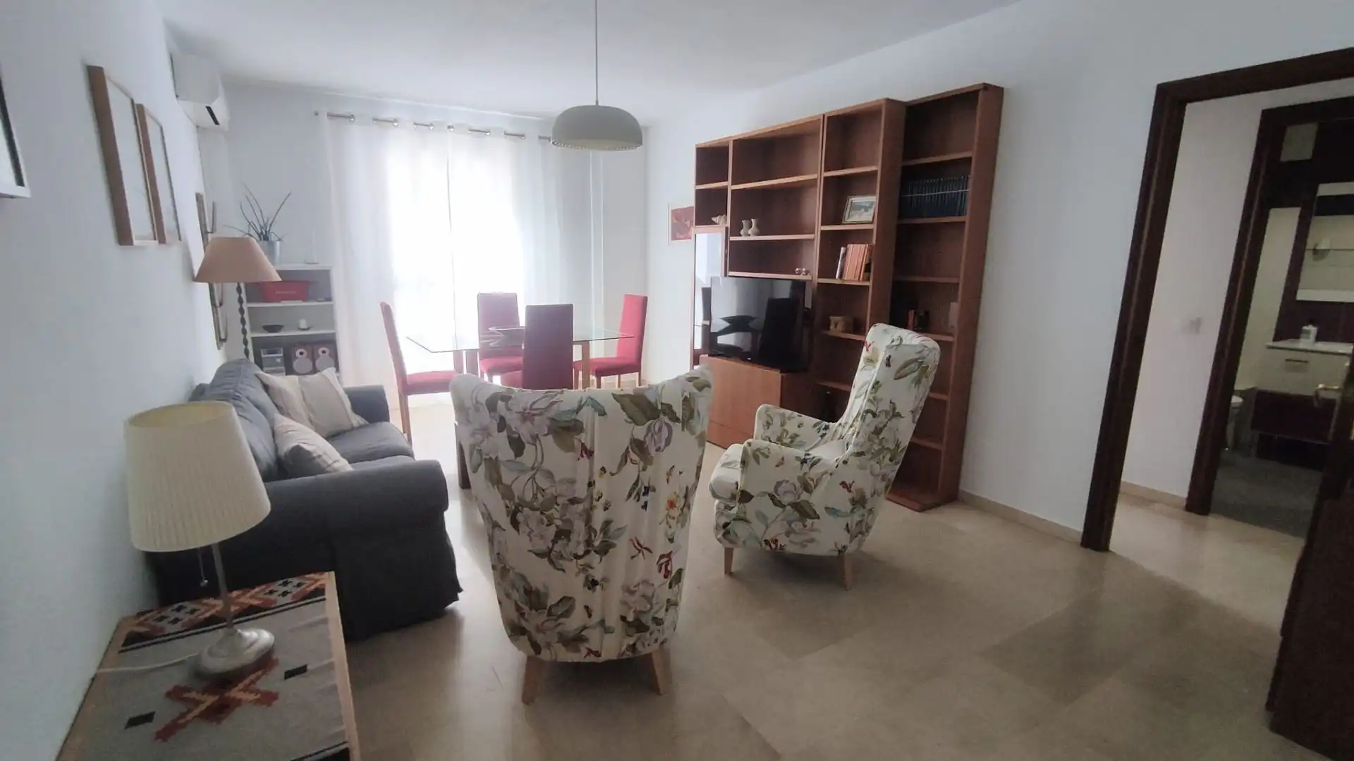 Sala de estar de Piso de alquiler en Málaga con Aire acondicionado, Calefacción y Amueblado