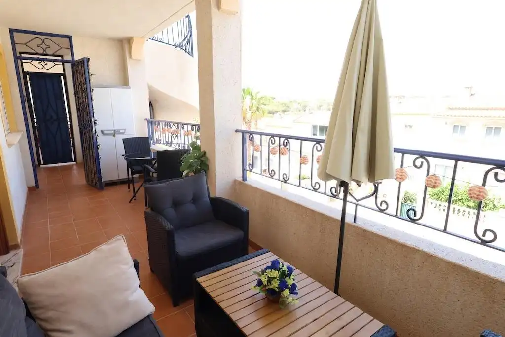 Terrace of Apartments for rent in Orihuela  with Air Conditioner, Furnished and Community pool