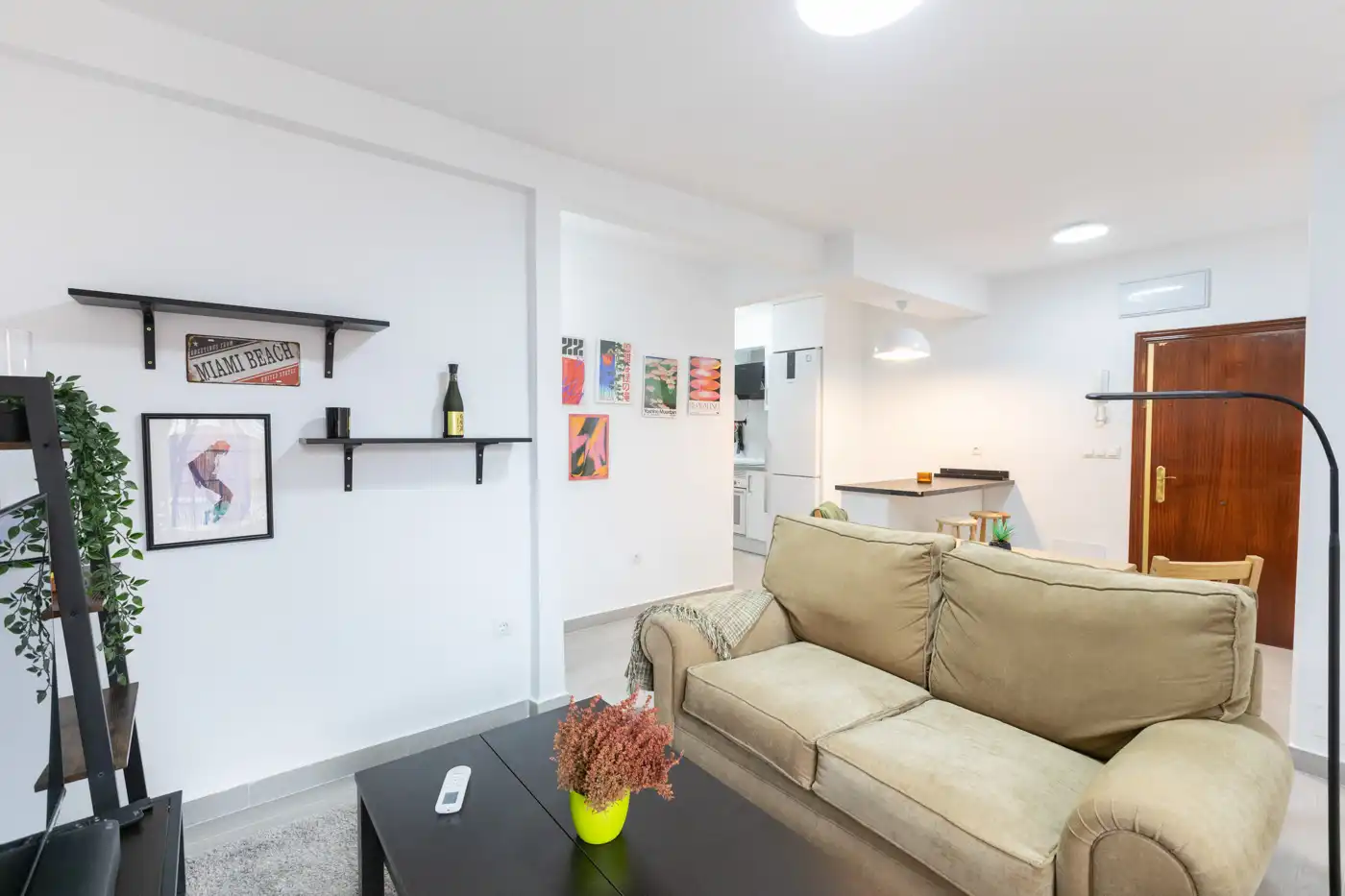 Wohnzimmer von Wohnung zur Miete in Madrid mit Klimaanlage, Heizung und Möbliert