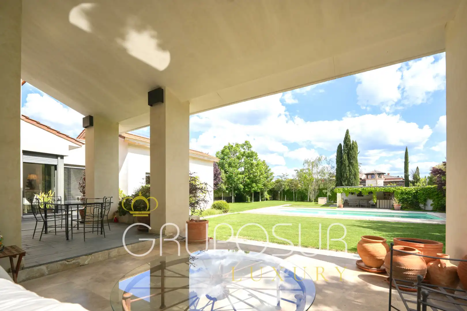 Garden of Houses for sale in Simancas  with Air Conditioner, Heating and Private garden